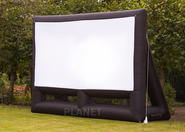 पार्टियों / शादियों के लिए कस्टम 6 मीटर Inflatable सिनेमा स्क्रीन लौ Retardant
