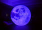 रंगीन बदलते बड़े Inflatable चंद्रमा गेंद 3 मीटर व्यास अनुकूलित