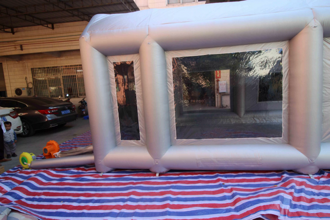 उच्च गुणवत्ता वाला पोर्टेबल इन्फ्लेटेबल स्प्रे पेंट बूथ टेंट ऑक्सफोर्ड इन्फ्लेटेबल केबिन पेंट बूथ कार के लिए 5