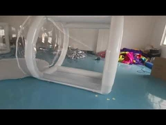 4 मीटर पारदर्शी पारदर्शी घुमावदार गुंबद बुलबुला शिविर तम्बू वायुरोधी सुरंग के साथ