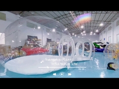 पारदर्शी 2 मीटर सुरंग 0.8 मिमी पारदर्शी पीवीसी के साथ inflatable बुलबुला तम्बू