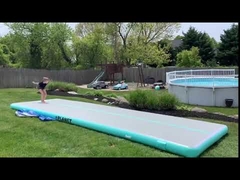 20 सेमी मोटाई 3 मीटर 6 मीटर 8 मीटर 10 मीटर इन्फ्लेटेबल एयर ट्रैक जिमनास्टिक टम्बलिंग