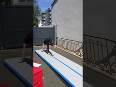 10 फीट ड्रॉप स्टिच मटेरियल इन्फ्लेटेबल जिमनास्टिक एयर टम्बलिंग ट्रैक