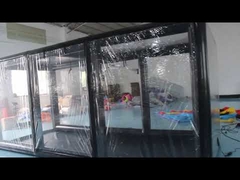 वायुरोधी वेल्डिंग कार भंडारण के लिए काले inflatable गेराज तम्बू
