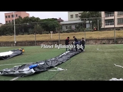 बच्चों के लिए पिछवाड़े नायलॉन धागा inflatable पानी स्लाइड