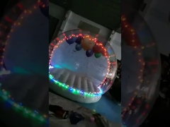 3M 4M बड़े पीवीसी क्रिसमस स्नो ग्लोब inflatable स्नो ग्लोब बॉल फोटो बूथ