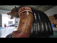 बड़ा ब्लास्ट अप inflatable हेलमेट सुरंग फुटबॉल खेल शुभंकर प्रारंभ प्रवेश द्वार