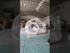 वाणिज्यिक Inflatable Bubble Dome Tent Inflatable Camping Tent पारदर्शी फुटबॉल बुलबुला तम्बू