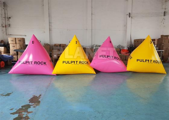 Inflatable Swim Buoy , Inflatable Triangle Buoy With Logo , Water Floating Buoy Water Event Inflatable Marker Race Buoy