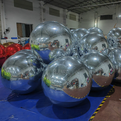 Custom Giant Decorative Inflatable Mirror Sphere Large Mirror Balloon PVC Mirror Ball