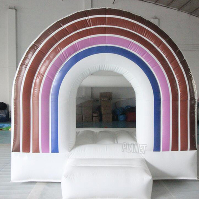 Hot Selling Party Rainbow Bouncy House Inflatable Jumping Bouncer PVC Bounce Castle