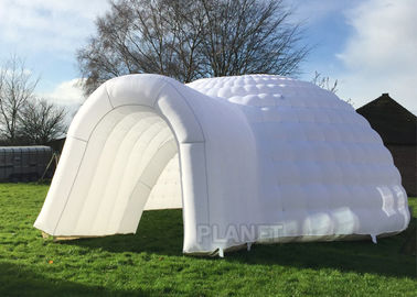 सरल Inflatable Igloo तम्बू, सफेद Inflatable डोम तम्बू CE / उल प्रमाण पत्र