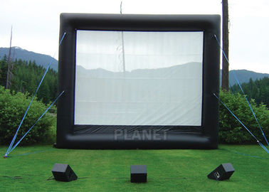 सुरक्षा Inflatable मूवी स्क्रीन रेंटल / Inflatable टीवी स्क्रीन ऑक्सफोर्ड क्लॉथ प्रबलित