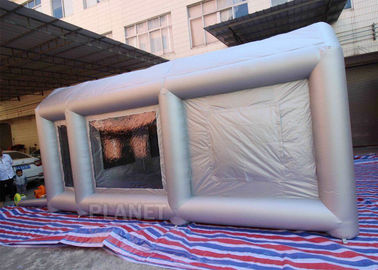 पीवीसी तिरपाल या ऑक्सफोर्ड क्लॉथ सामग्री के साथ 6 मीटर लंबी Inflatable स्प्रे पेंट टेंट
