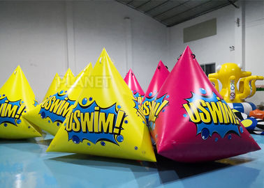 2.5 मीटर Inflatable पानी फ़्लोटिंग मार्कर buoys लोगो पीला / गुलाबी के साथ