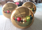 पार्टी की सजावट के लिए विभिन्न आकार के सोने के फ्लोटिंग पीवीसी चिंतनशील क्रिसमस मिरर बॉल गुब्बारे इन्फ्लेटेबल मिरर बॉल
