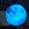 विशाल विज्ञापन फुलाए जाने योग्य चंद्रमा मॉडल सजावट के लिए एलईडी चंद्रमा गुब्बारा
