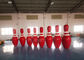 स्नो स्पोर्ट गेम के लिए बॉलिंग पिंस में OEM रेड 2 मीटर लंबा विशालकाय झटका