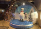 कस्टम एलईडी 0.65 मिमी पीवीसी Inflatable क्रिसमस हिमपात ग्लोब