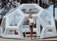 डेरा डाले हुए होटल के लिए निविड़ अंधकार 0.8 मिमी Inflatable बुलबुला तम्बू