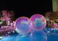 रंगीन 2.0m पीवीसी Inflatable चिंतनशील गेंद क्रिसमस दर्पण क्षेत्र